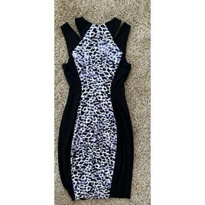cache‎ animal print dress 0.  Vintage body dress